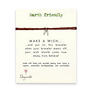 earth friendly make a wish bracelet with recycled wishbone on tobacco hemp