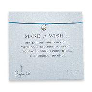 make a wish bracelet with sterling silver sand dollar on turquoise