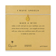i have angels my angel necklace on silver, gold dipped