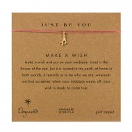 just be you coral branch necklace on coral, gold dipped