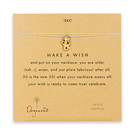 30! make a wish necklace with gold dipped mermaid on mint