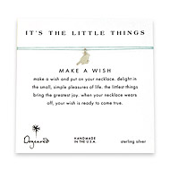 it's the little things sparrow necklace on mint, sterling silver