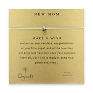 new mom make a wish necklace with gold dipped petite heart on mint new mom make a wish necklace with gold dipped petite heart on mint