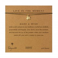 live in the moment sea turtle necklace on evergreen,  gold dipped