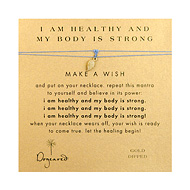 i am healthy and my body is strong make a wish gold angel wings on ocean