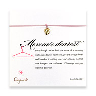 mommie dearest make a wish necklace with gold dipped kind heart on lavender mommie dearest make a wish necklace with gold dipped kind heart on lavender