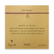 thanks! Wishbone necklace on amethyst, gold dipped