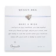 queen bee sterling silver make a wish necklace on silver