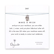 30! make a wish necklace with sterling silver mermaid on mint