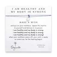 i am healthy and my body is strong make a wish sterling silver angel wings on ocean