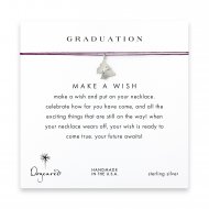 graduation monarch butterfly necklace on amethyst, sterling silver