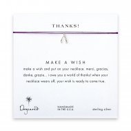 thanks! Wishbone necklace on amethyst, sterling silver