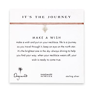 it's the journey north star necklace on tobacco, sterling silver