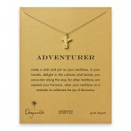 adventurer totem pole necklace, gold dipped