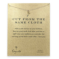 cut from the same cloth reminder necklace with gold dipped scissors cut from the same cloth reminder necklace with gold dipped scissors
