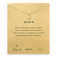 hope dove necklace, gold dipped