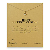 great expectations ducky necklace, gold dipped
