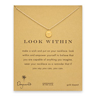 look within eye necklace, gold dipped