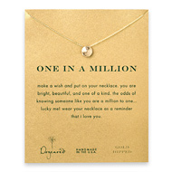 one in a million sand dollar necklace, gold dipped