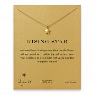 rising star full star necklace, gold dipped