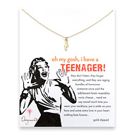 oh my gosh i have a teenager reminder necklace with gold dipped lightening bolt