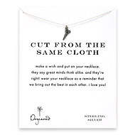 cut from the same cloth reminder necklace with sterling silver scissors cut from the same cloth reminder necklace with sterling silver scissors
