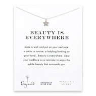 beauty is everywhere cherry blossom necklace, sterling silver