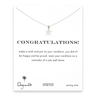 congratulations celestial star necklace, sterling silver