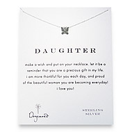 daughter reminder necklace with sterling silver butterfly