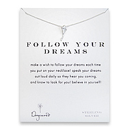 follow your dreams kite necklace, sterling silver