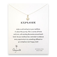 explore reminder necklace with sterling silver compass