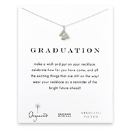 graduation monarch butterfly necklace, sterling silver