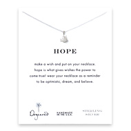hope dove necklace, sterling silver