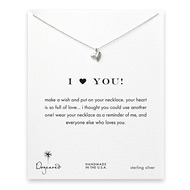 I (heart) you full heart necklace, sterling silver