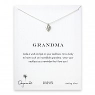 grandma kind heart necklace, sterling silver