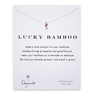 lucky bamboo reminder necklace with sterling silver teeny bamboo