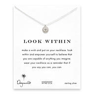 look within eye necklace, sterling silver