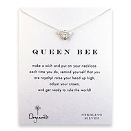 queen bee reminder necklace with sterling silver bee