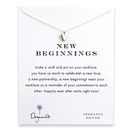 new beginnings reminder necklace with sterling silver kind heart