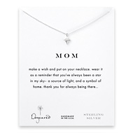 mom north star necklace, sterling silver