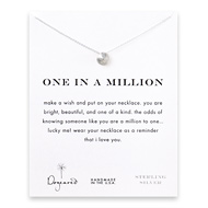 one in a million sand dollar necklace, sterling silver