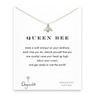 queen bee reminder necklace with sterling silver honey bee