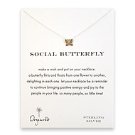 social butterfly reminder necklace with sterling silver butterfly