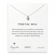 think big little acorn necklace, sterling silver