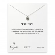 trust lock necklace, sterling silver