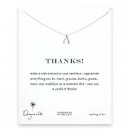 thanks! Wishbone necklace, sterling silver