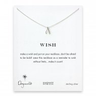wish wishbone necklace, sterling silver