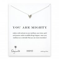 you are mighty pyramid necklace, sterling silver