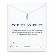 you're on fire! Torch necklace, sterling silver