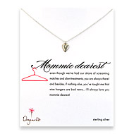 mommie dearest reminder necklace with sterling silver kind heart